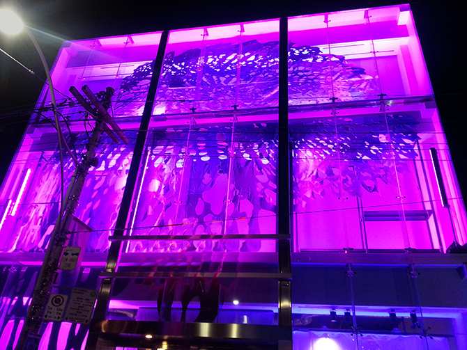 Art made of used clothing, nuit blanche 2014